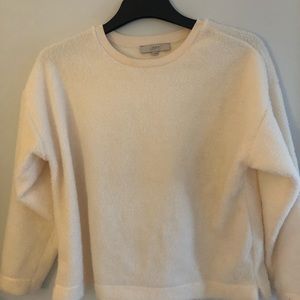 Loft large Cream colored crew neck